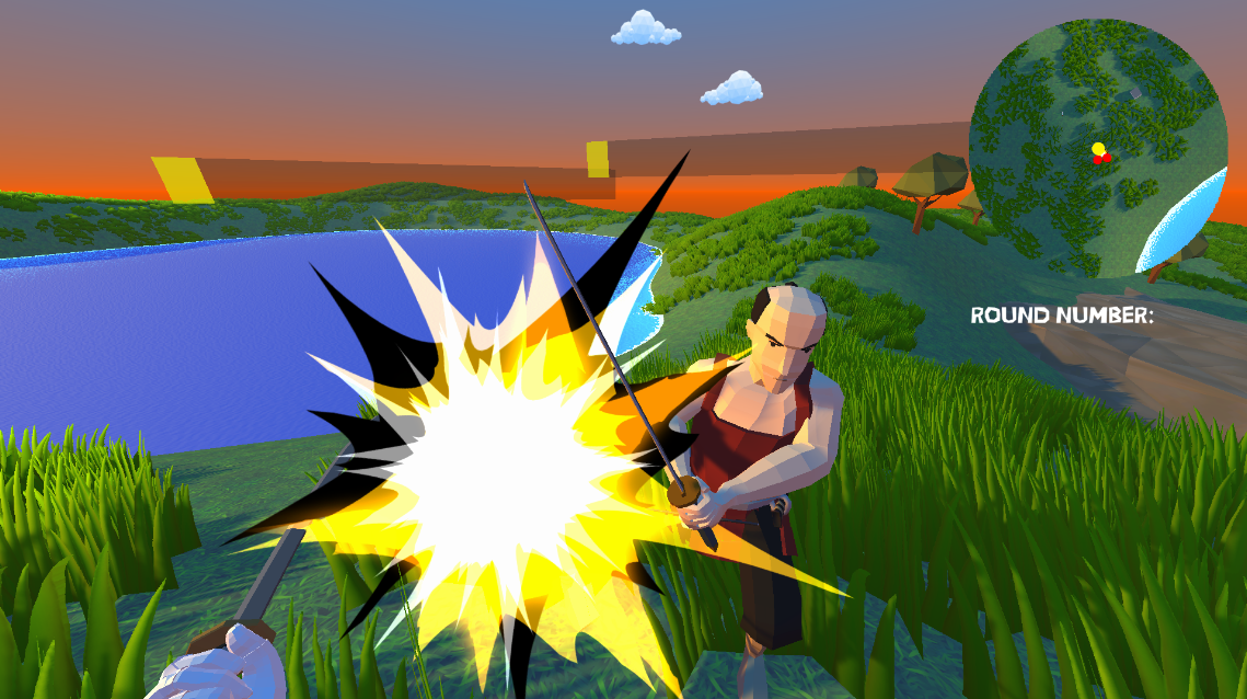 Player engaged in Mōri's tense and strategic combat